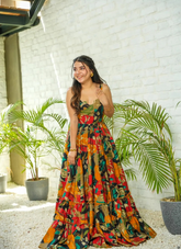 Nakshatra Multi Readymade Long Gown