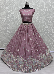 Nakshatra Pink Embellished Lehenga Choli