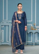 Nakshatra Teal Daily Wear Salwar Kameez