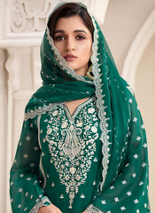 Nakshatra Green Pakistani Salwar Kameez