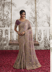 Opulent Orchid Elegance Saree