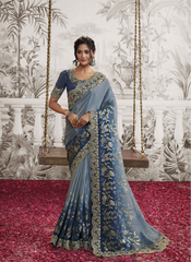 Moonlit Mirage Wedding Saree