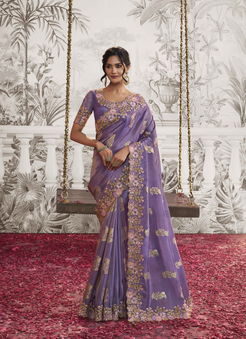 Imperial Lavender Bliss Saree