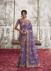 Imperial Lavender Bliss Saree