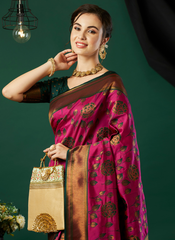 Nakshatra Pink Banarasi Saree