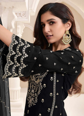Nakshatra Black Pakistani Salwar Kameez