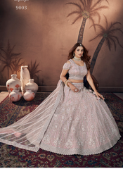 Nakshatra Baby Pink Bridal Lehenga