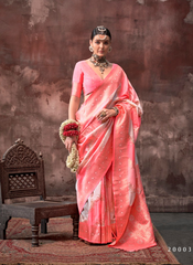 Nakshatra Rose Silk Saree