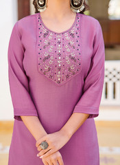 Nakshatra Purple Readymade Suit