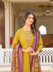 Nakshatra Mustard Readymade Suit