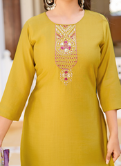 Nakshatra Mustard Readymade Suit