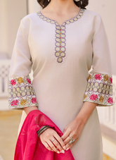 Nakshatra Off White Readymade Suit