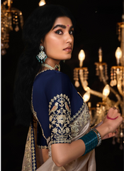 Nakshatra Blissful Beige Indian saree