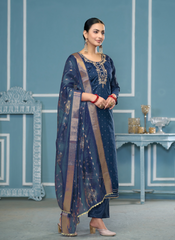 Nakshatra Teal Daily Wear Salwar Kameez