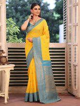 Nakshatra Yellow Silk Saree Vibrant Festive Style