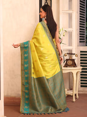 Nakshatra Green Silk Saree Classic Traditional Look