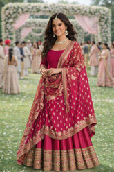 Nakshatra Soft Pink Designer Embroidered Anarkali Suit