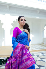 Oceanic Opulence Tussar Silk Saree
