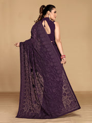 Whimsical Wine saree