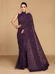 Whimsical Wine saree