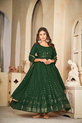 Mehandi Green Anarkali suit