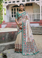 Whispering Willow Tussar Silk Saree