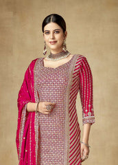 Nakshatra Beautiful Pink Sharara suit
