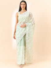 Pista Green Organza Saree