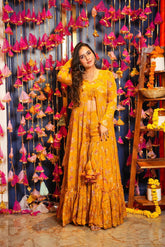 Mustard Readymade Sharara suit