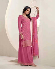 Nakshatra Pink Sharara Suit