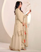 Nakshatra cream sharara Suit