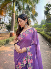 Nakshatra Purple passion saree