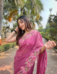 Nakshatra Playful Pink designer saree