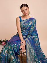 Nakshatra Turquoise Blue saree