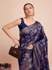 Nakshatra Navy Blue saree