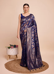 Nakshatra Navy Blue saree