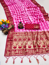 Nakshatra Pink Sibori Print Designer saree