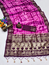 Nakshatra Purple Sibori Print Designer saree
