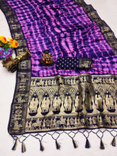 Nakshatra Navy Blue Sibori Print Designer saree