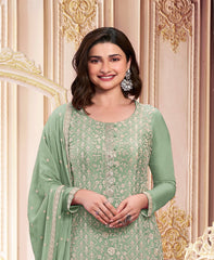 Nakshatra Dusty Green Pakistani suit