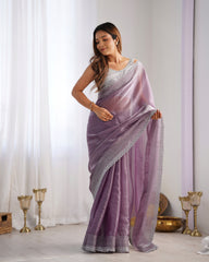 Nakshtara Lavender Embellished Saree