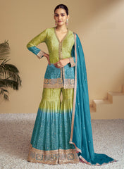 Nakshatra Sky Party Wear Garara Suit
