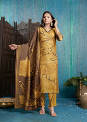 Nakshatra Digitally Print Mustard Readymade Suit