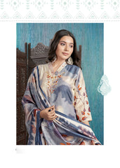 Nakshatra Digitally Print Off White Readymade Suit