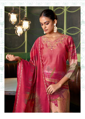 Nakshatra Digitally Print Pink Readymade Suit