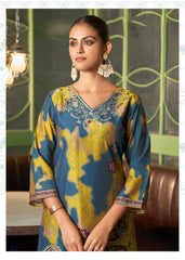 Nakshatra Digitally Print Blue Readymade Suit