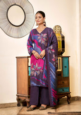 Nakshatra Digitally Print Lavender Readymade Suit