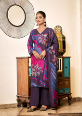 Nakshatra Digitally Print Lavender Readymade Suit