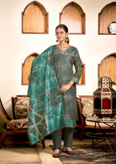 Nakshatra Digitally Print Green Readymade Suit