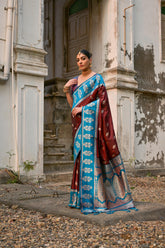 Nakshatra Coffee Banarsi silk saree